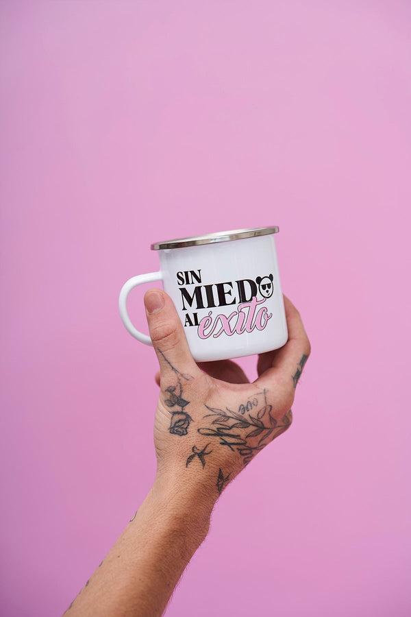 Taza Peltre "Sin Miedo Al Éxito"