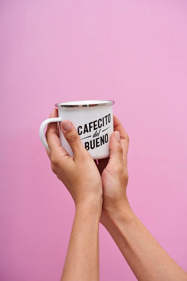 Taza Peltre "Cafecito Del Bueno"